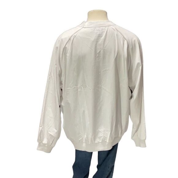 Boast VTG NWT White Pullover V Neck Tennis Sanibel Harbor Resort Wind Shirt XL - Picture 4 of 6